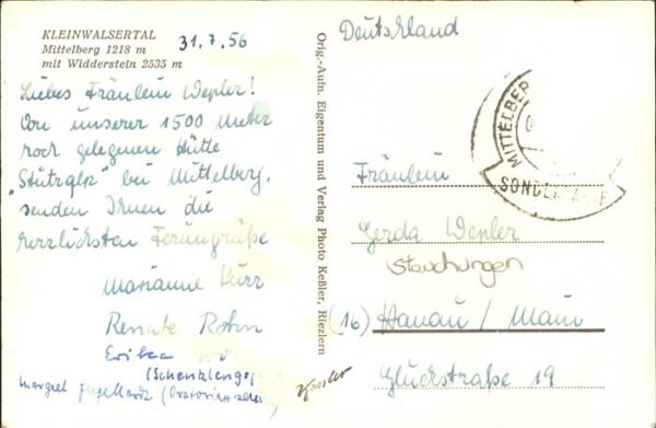 Kleinwalsertal Mittelberg Widderstein – Bild 2