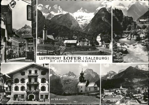 Lofer Saalbach Kirche Gasthof zur Post