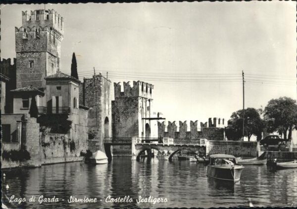 Sirmione Lago di Garda Boot Brücke