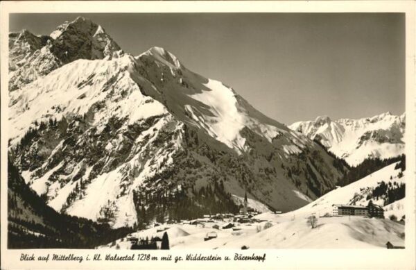 Mittelberg Kleinwalsertal Widderstein Bärenkopf