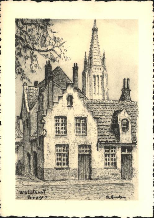 Bruges BRUGGE Belgie Bruges Walstraat