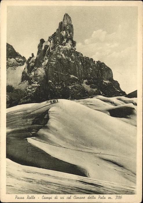 Passo Rolle Campi di sci col Cimone della Pala