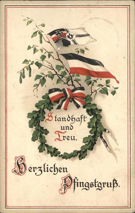 Schwarz Weiss Rot Pfingsten Fahnen