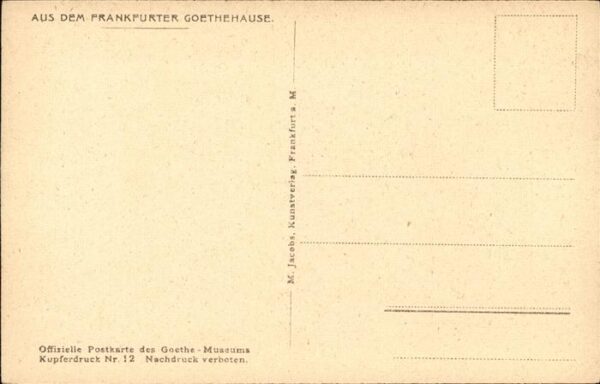 Goethe Johann Wolfgang von Arbeitszimmer Frankfurt Goethehaus – Bild 2