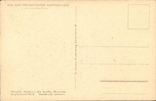 Goethe Johann Wolfgang von Frankfurt Goethemuseum Musikzimmer – Bild 2