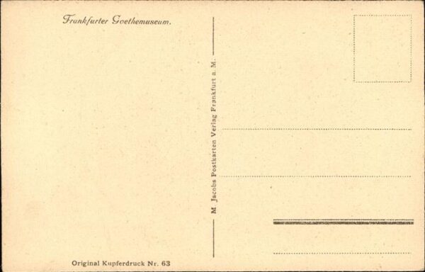 Goethe Johann Wolfgang von Herr Rat Goethe Künstler H. Junker Fran – Bild 2