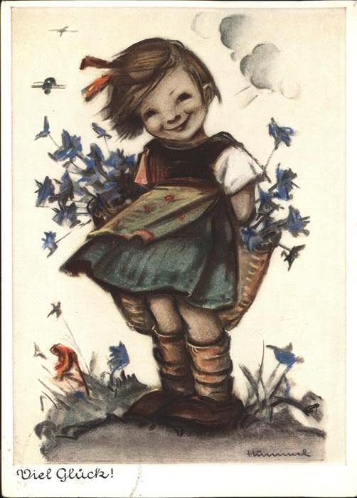 Hummel Nr. Glück Kind Mädchen Nr. 5203