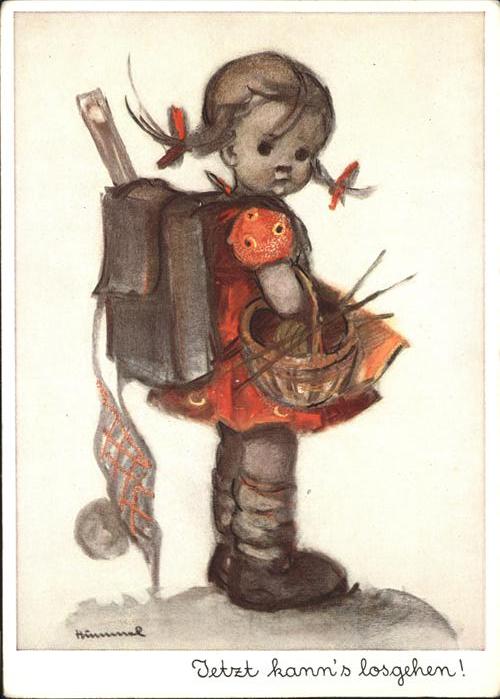 Hummel Nr. Schultasche Mädchen Handarbeit  Nr. 522