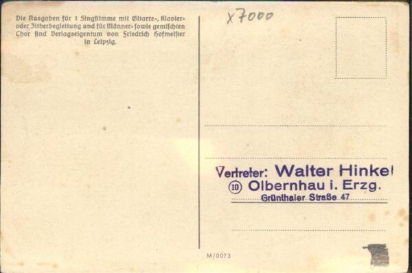 Liederkarte Grussmütterla Leipzig – Bild 2