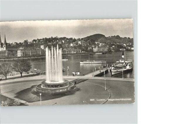 Dampfer Binnenschifffahrt Luzern Wagenbachbrunnen