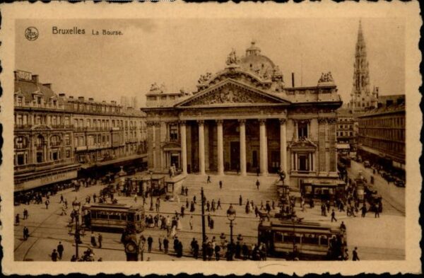 Bruxelles Bruessel Bourse Strassenbahn