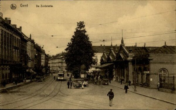 Gent Gand Flandre Gent Zuidstatie Strassenbahn