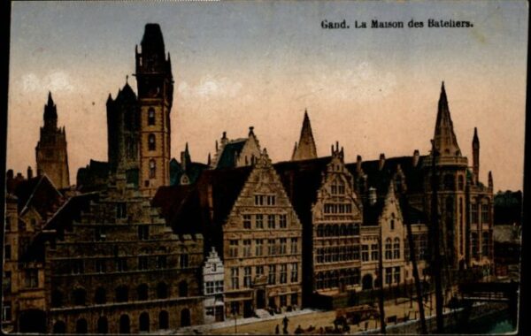 Gand Belgien Gand Maison Bateliers