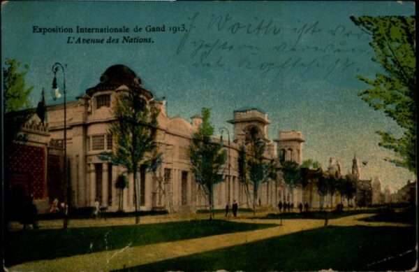 Gand Belgien Gand Exposition Internationale Avenue d