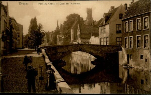 Bruges BRUGGE Belgie Bruges Pont Cheval Quai Marbriers