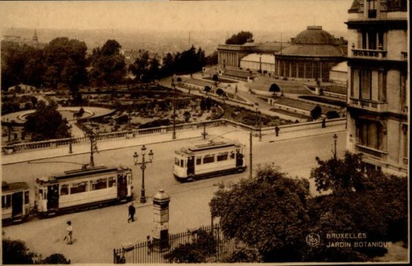 Bruxelles Bruessel Jardin Botanique Strassenbahn