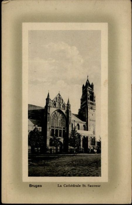 Bruges BRUGGE Belgie Bruges Cathedrale St. Sauveur