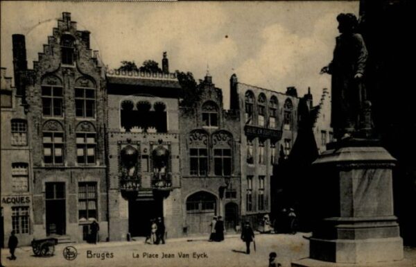 Bruges BRUGGE Belgie Bruges Place Jean Van Eyck