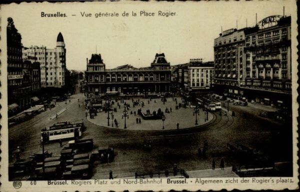 Bruxelles Bruessel Brüssel Place Rogier Rogiers Platz Bahn