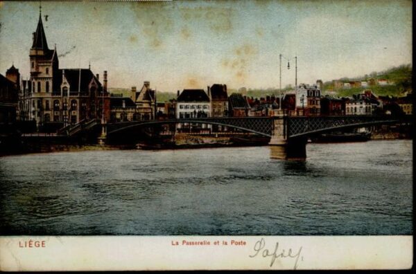 Liege Luettich Liege Passerelle Poste