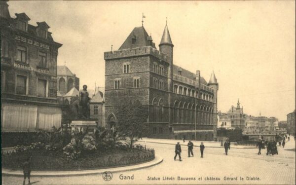 Gand Belgien Gand Statue Lievin Bauwens Chateau Gera