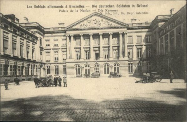 Bruxelles Bruessel Brüssel Palais Nation Kammer Soldaten