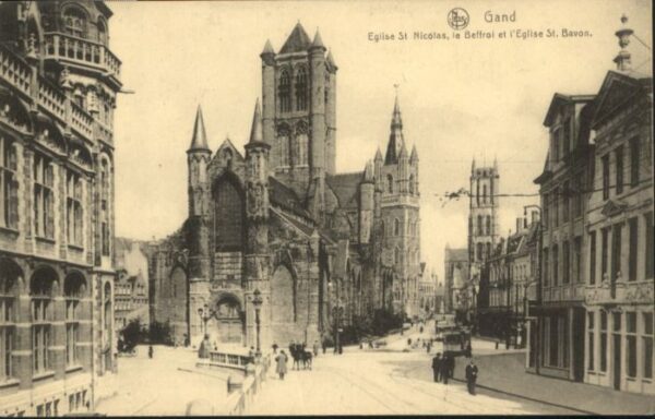 Gand Belgien Gand Eglise St. Nicolas Beffroi Eglise