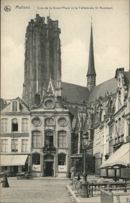 Malines Mechelen Flandre Malines Cathedrale St. Rombaut Grand Pl