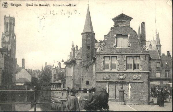 Bruges BRUGGE Belgie Bruges Quai Rosaire Rozenhoedkaai