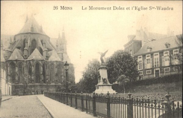 Mons Hainaut Mons Monument Dolez Eglise Ste. Waudru