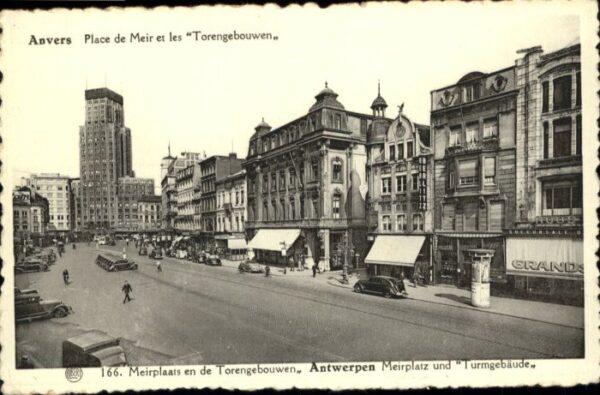 Anvers Antwerpen Place Meir Torengebouwen Meirplaats