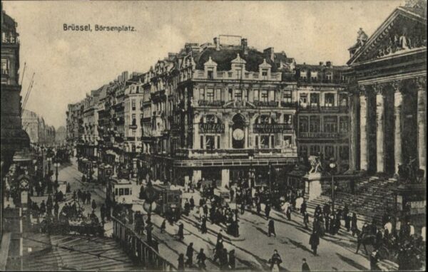 Bruessel Bruxelles Börsenplatz