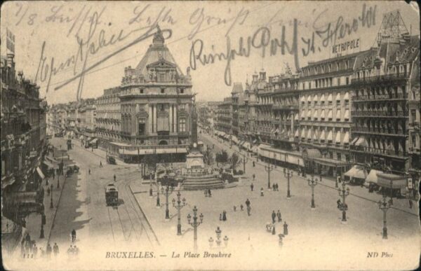 Bruxelles Bruessel Place Broukere