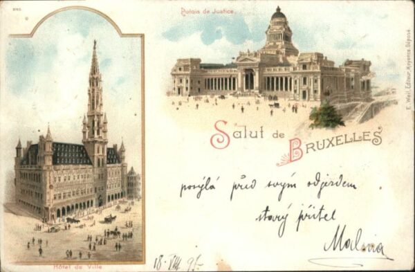 Bruxelles Bruessel Palais Justice Hotel de Ville