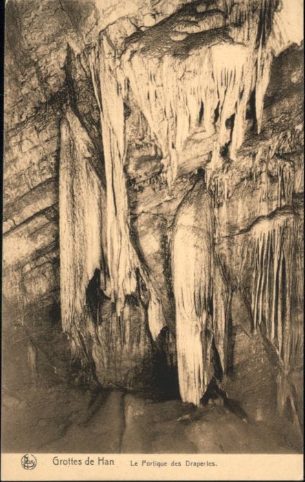 Han-sur-Lesse Höhle Grotte Portique Draperies