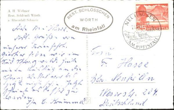 Neuhausen SH Neuhausen [Stempelabschlag] Schloss Lau – Bild 2