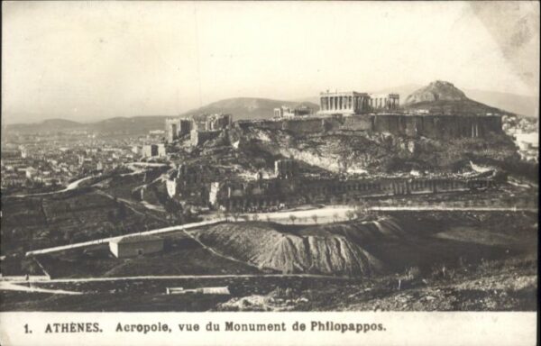 Athenes Athen Athenes Acropole Monument Philopappos