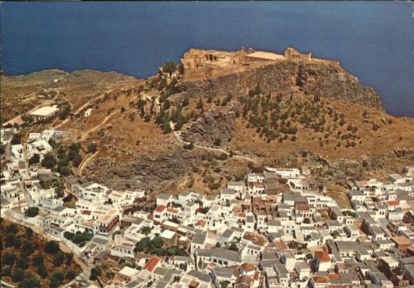 Lindos Lindo Lindos Rhodos Fliegeraufnahme