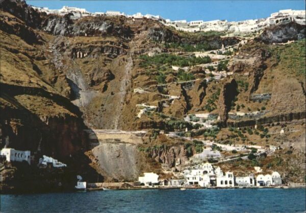 Santorine Thera Port Way Phira Fira