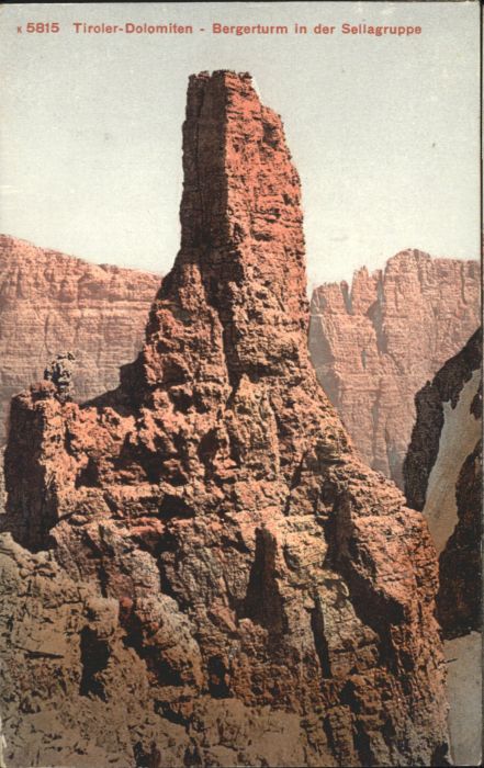 Tirol Region Tiroler-Dolomiten Bergerturm Sellagrupp