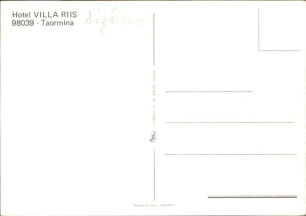 Taormina Sizilien Taormina Hotel Villa Riis – Bild 2