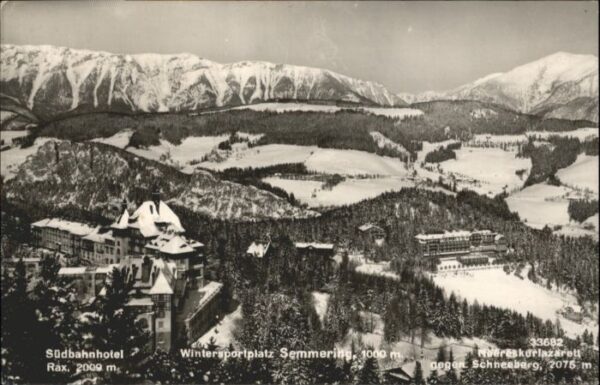 Semmering Niederoesterreich Semmering Südbahnhotel Rax Meereskurlaz