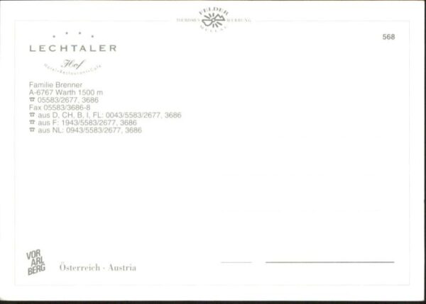 Warth Hotel Restaurant Cafe Lechtaler Hof – Bild 2