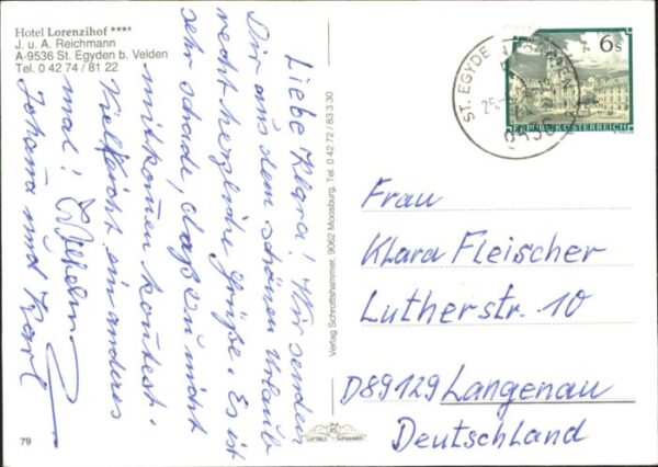 St Egyden Velden Hotel Lorenzihof – Bild 2