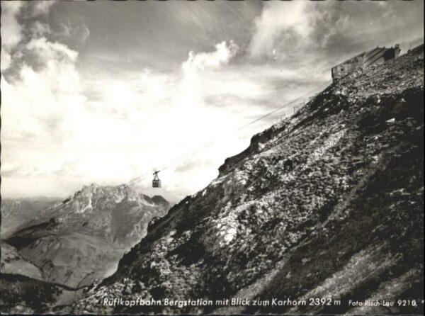 Seilbahn Rüfikopf Bergstation Karhorn Foto-Risch