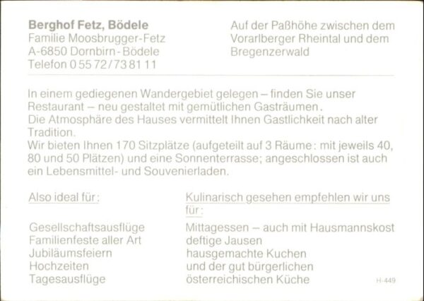 Boedele ornbirn Berghof Fetz – Bild 2