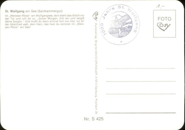 St Wolfgang Wolfgangsee Salzkammergut Hotel Weisses Rössl – Bild 2