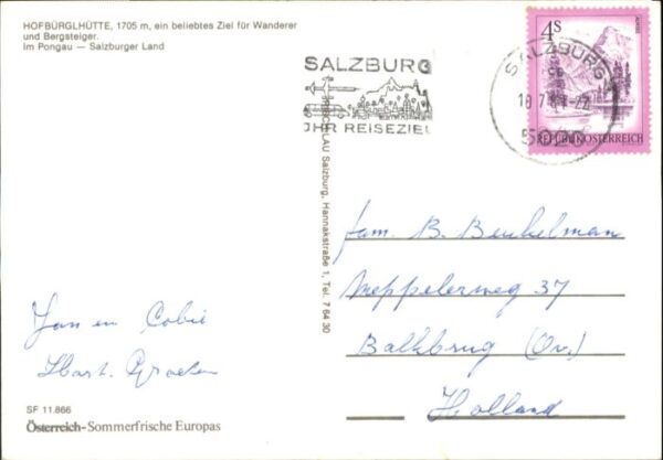 Salzburg Oesterreich Pongau Salzburger Land Hofbürglhütte x – Bild 2