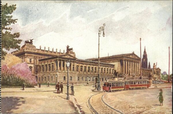 Wien Parlament Strassenbahn