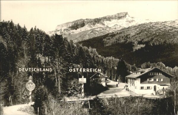 Kleinwalsertal Grenzgasthof Walserschanz Grenze